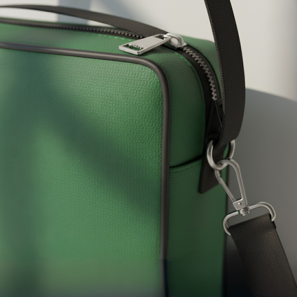 Green laptop sleeve