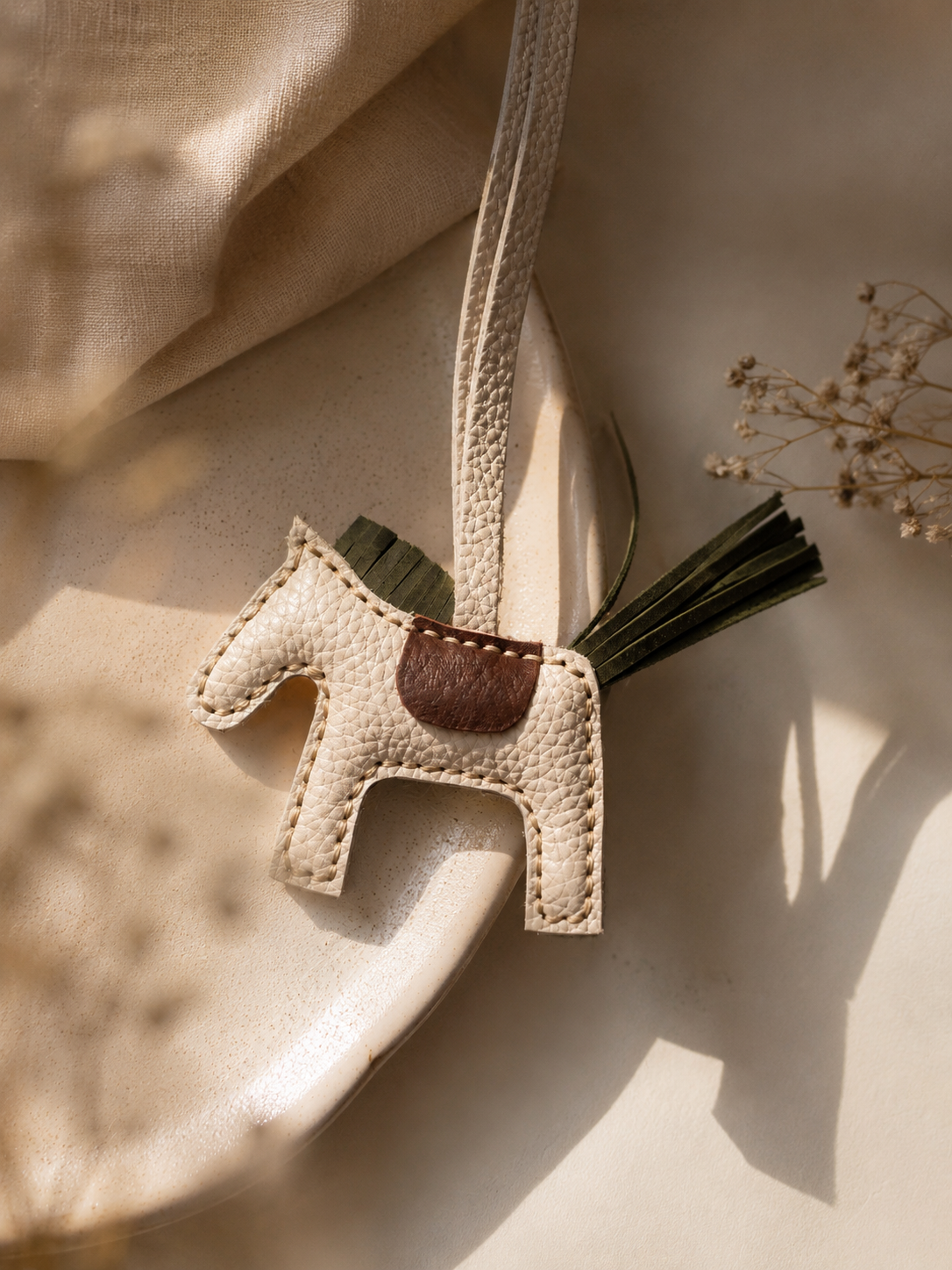 Handcrafted Genuine Leather Horse – Premium Bag Charm