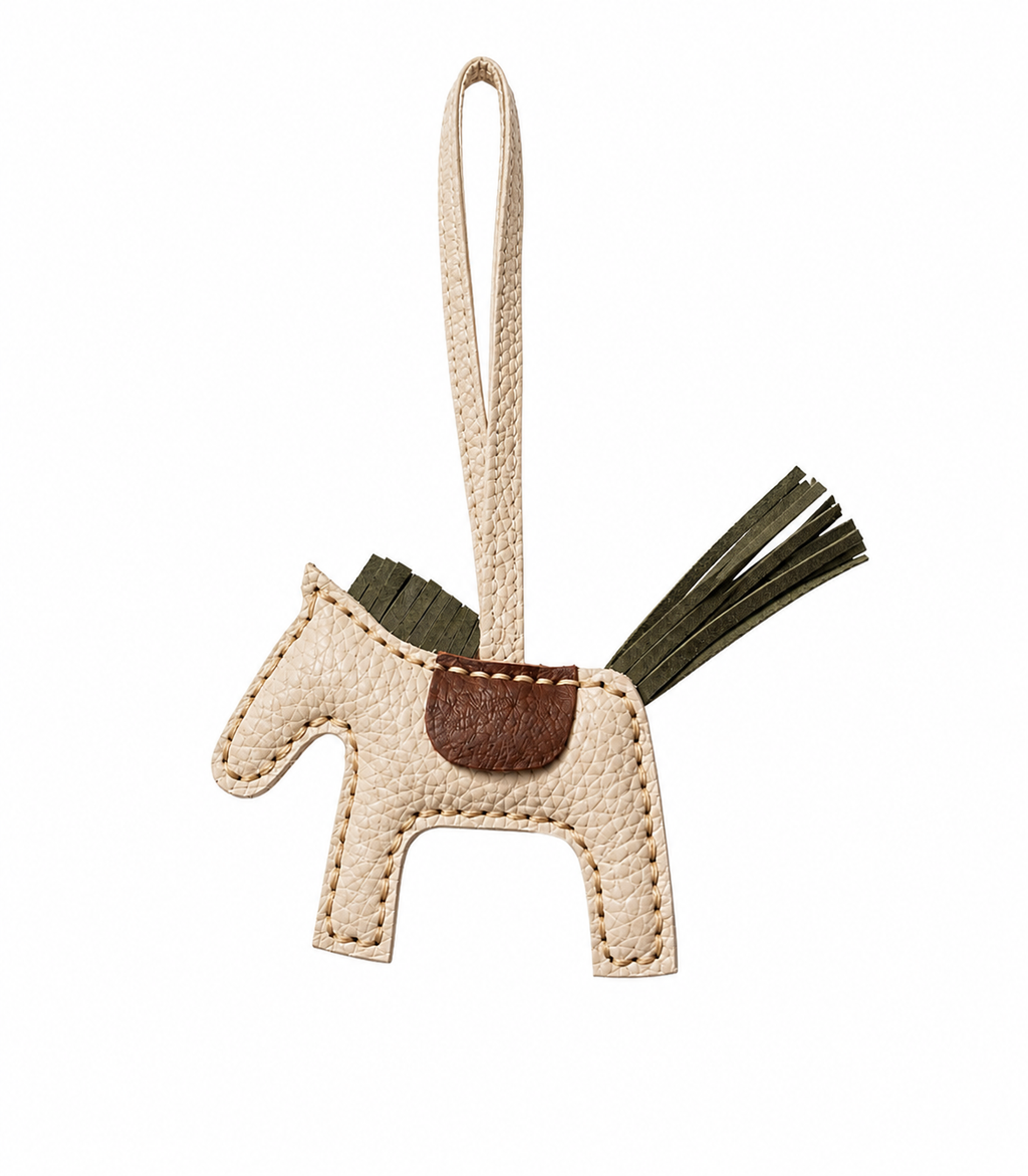 Handcrafted Genuine Leather Horse – Premium Bag Charm