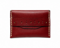 Handcrafted Genuine Leather Mini Wallet – Minimalist Card Holder | Burgundy
