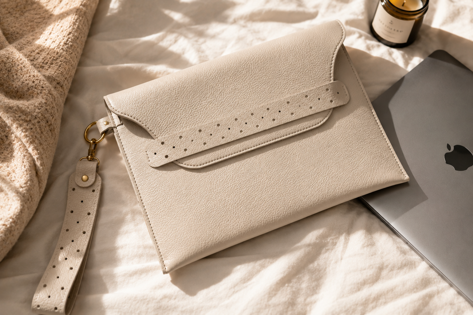 Minimalist Perforated Laptop Sleeve