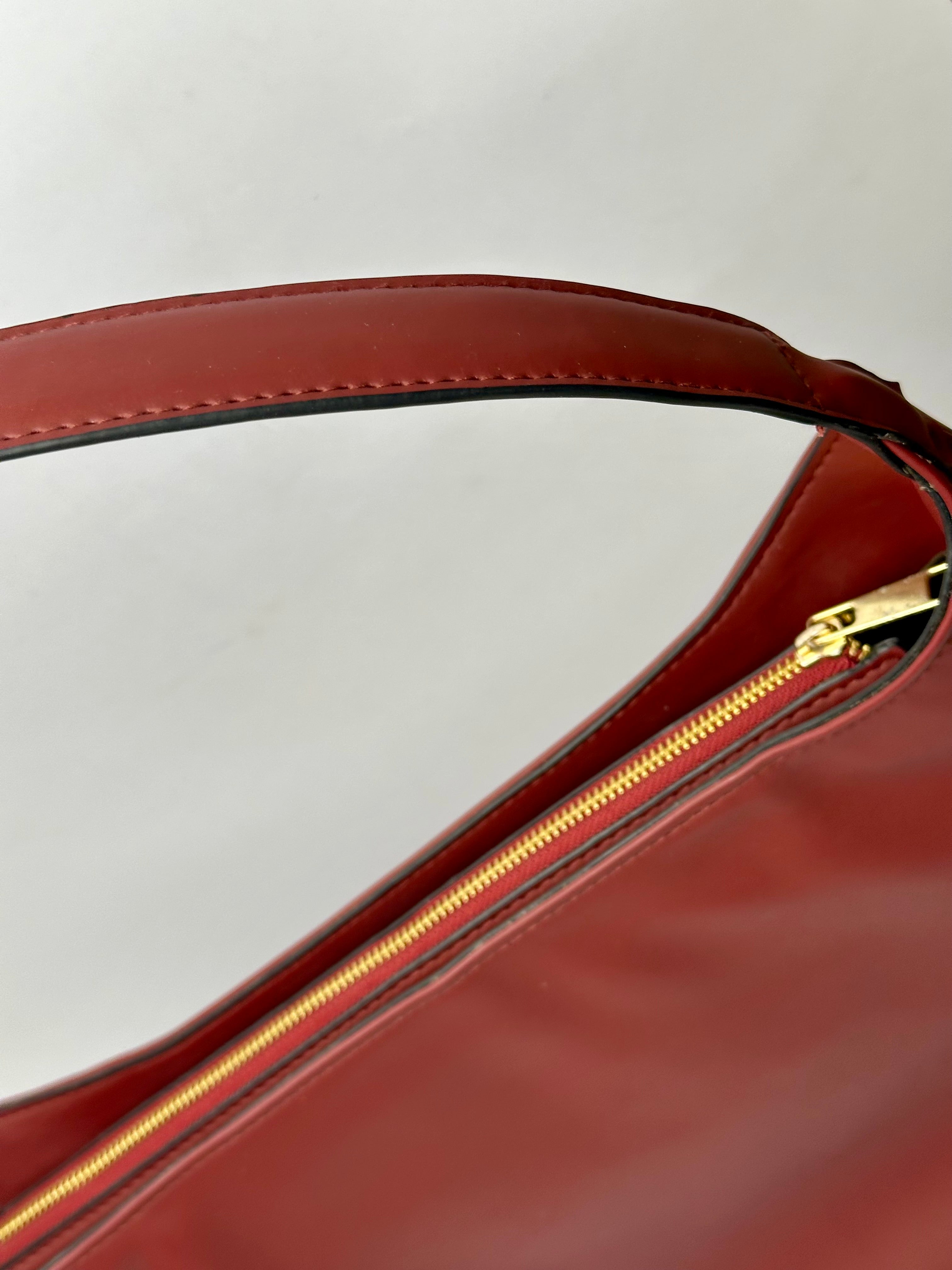 Burgundy Leather Tote Bag