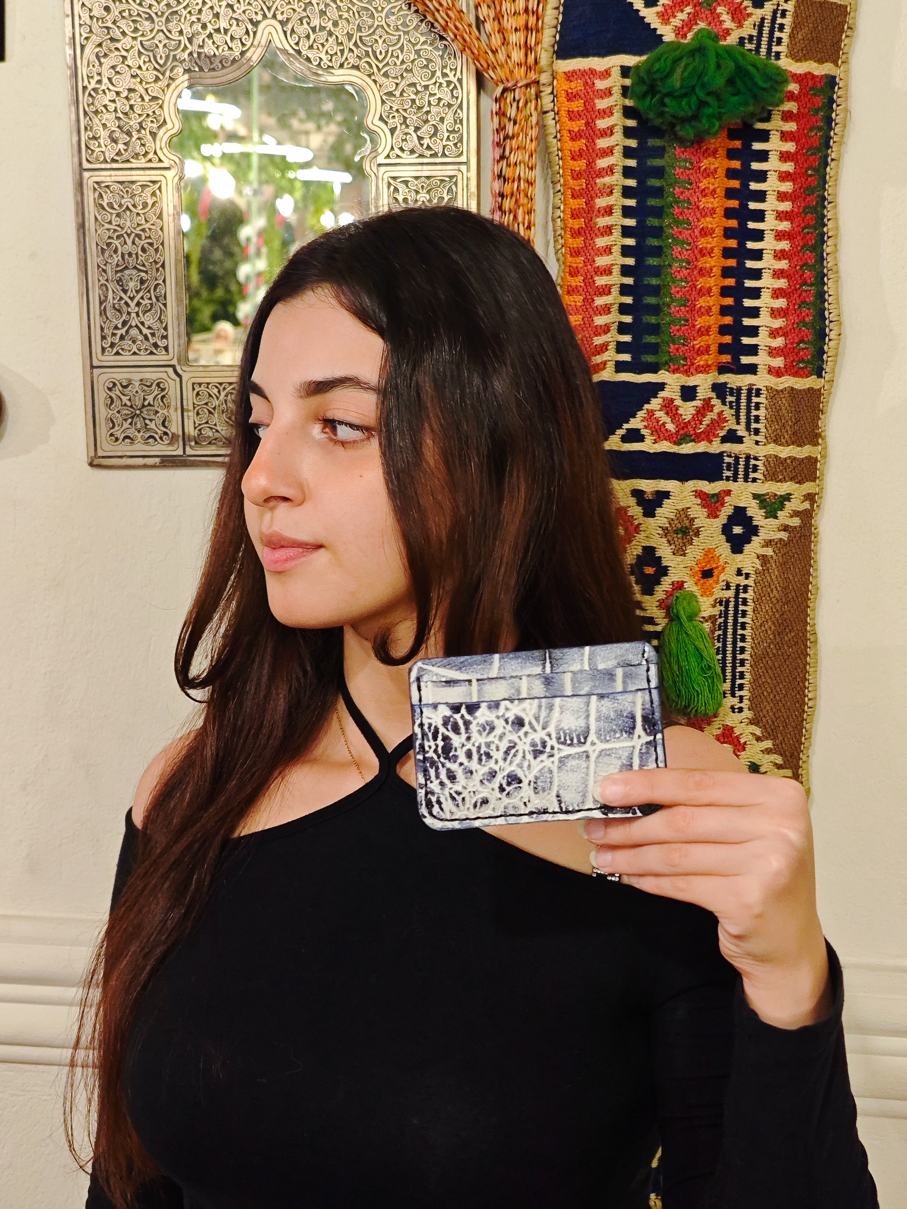 Oxidized Gator cardholder