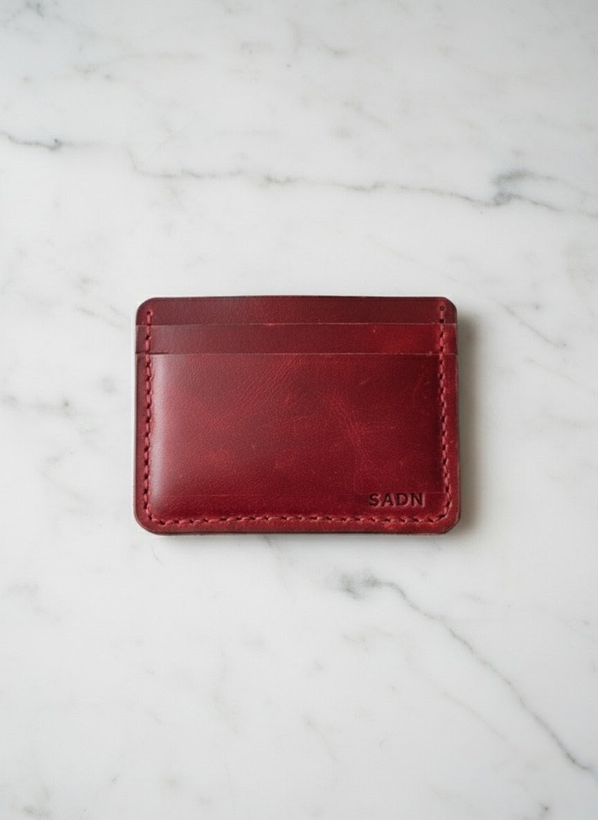 SAND Burgundy Cardholder