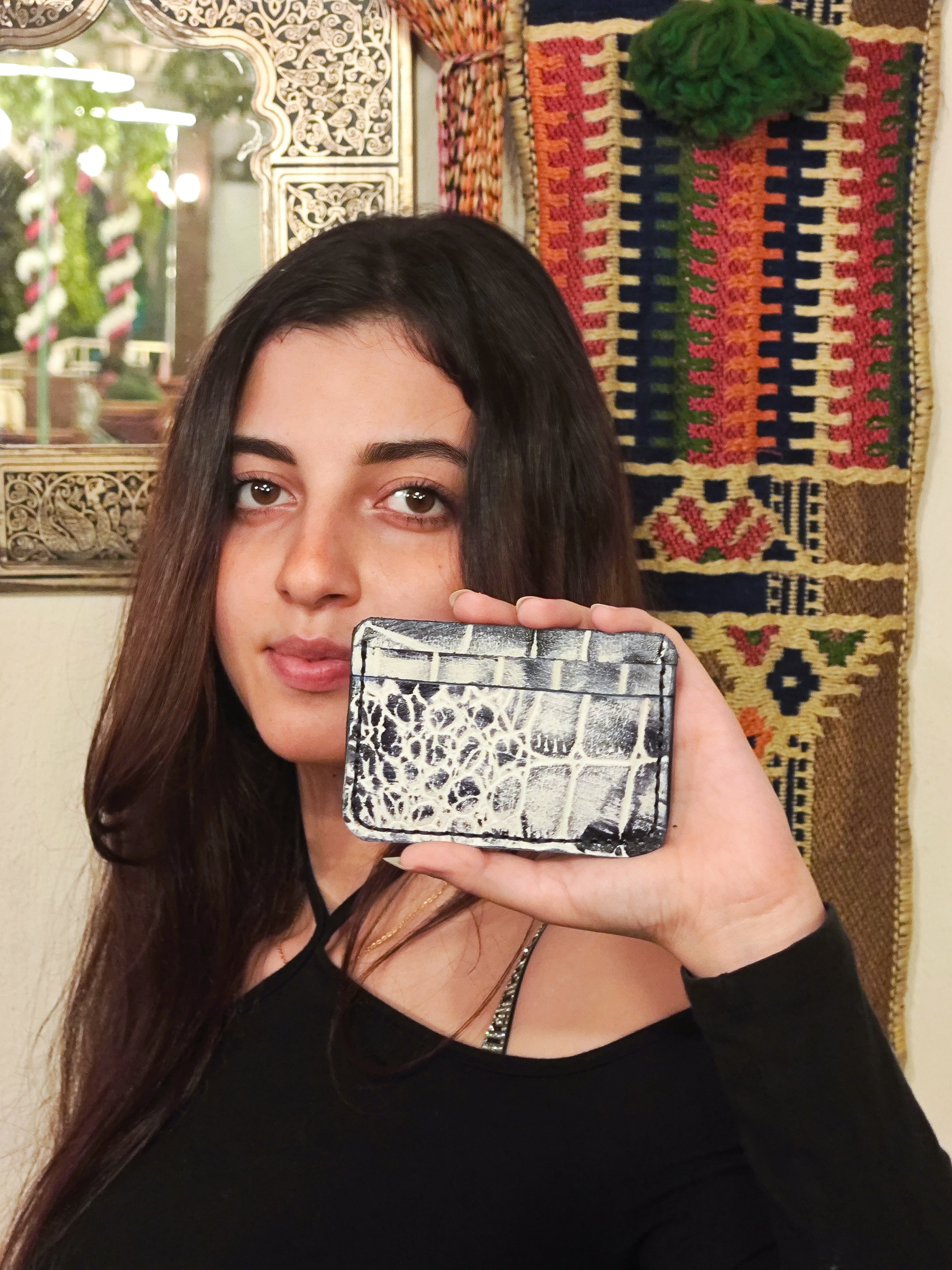 Oxidized Gator cardholder